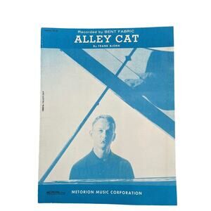 Alley Cat Fran Bjorn Vintage Sheet Music 1962 Recorded By Bent Fabric